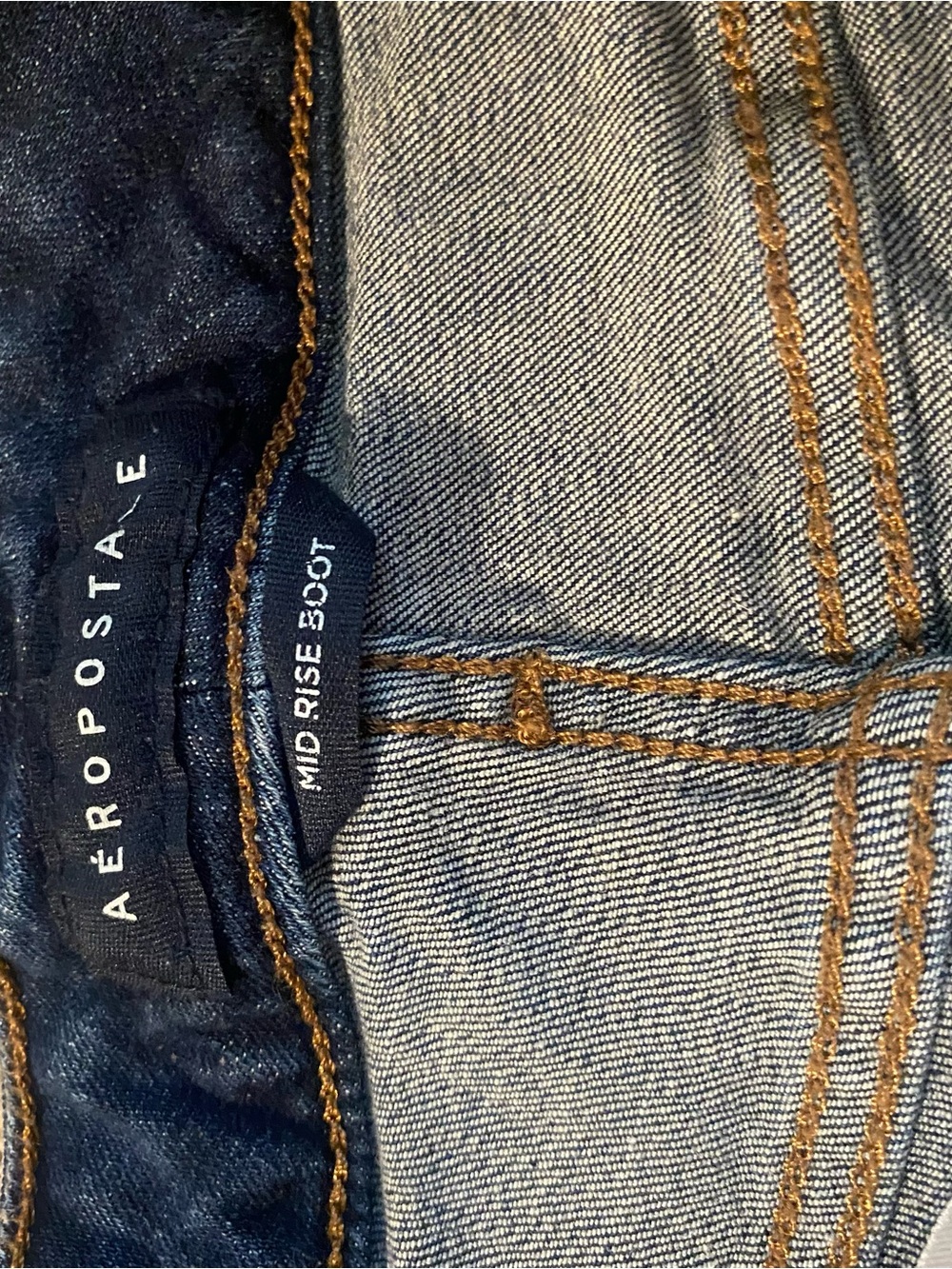 Aeropostale High-Rise Dark Blue Flared Women’s Jeans size 8R - Picture 4 of 9